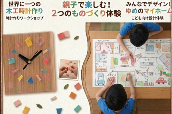 GW限定！　親子で楽しむ時計作り＆設計体験ワークショップ【上尾】